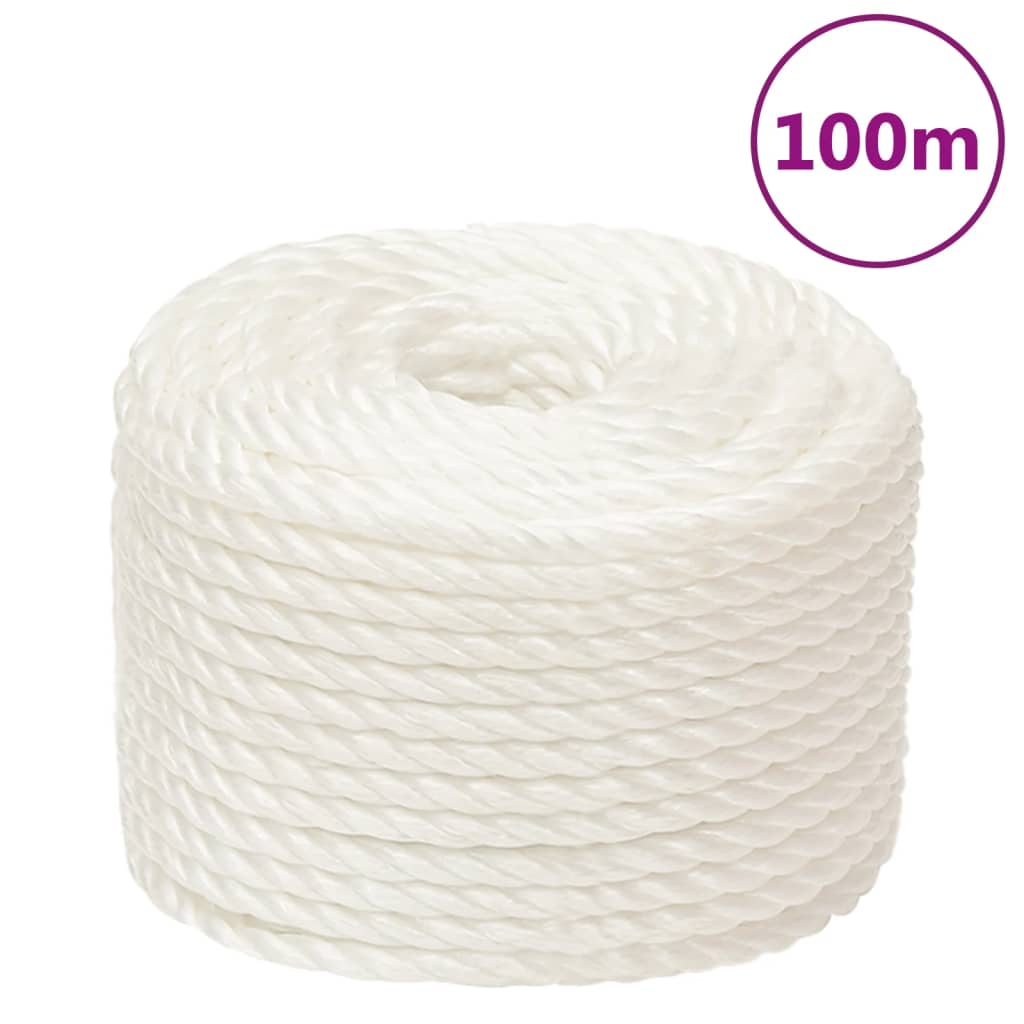 Work rope white 16 mm 100 m polypropylene