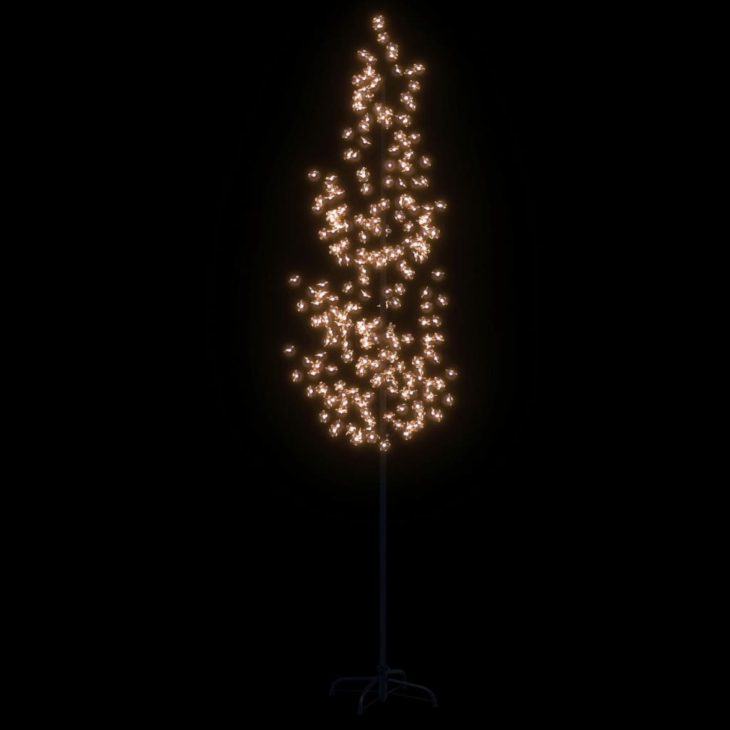 LED tree with cherry blossoms, warm white, 368 LEDs, 300 cm