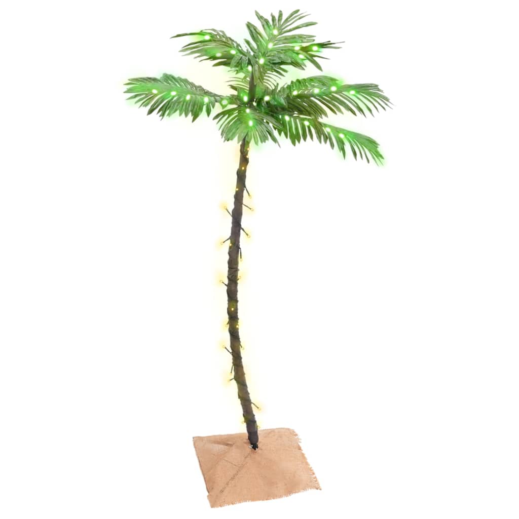 Artificial palm tree LED warm white 72 LEDs 120 cm