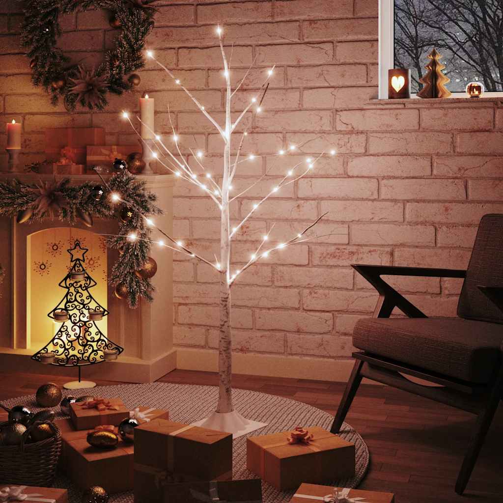 LED birch warm white 48 LEDs 120 cm