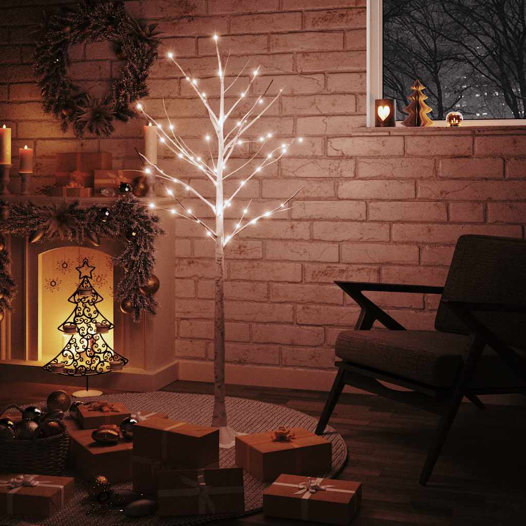 LED birch warm white 72 LEDs 150 cm