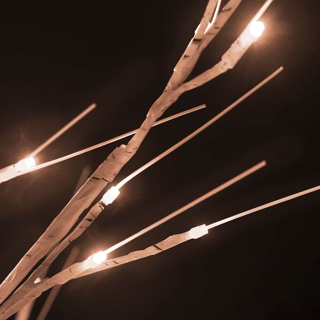 LED birch warm white 128 LEDs 220 cm