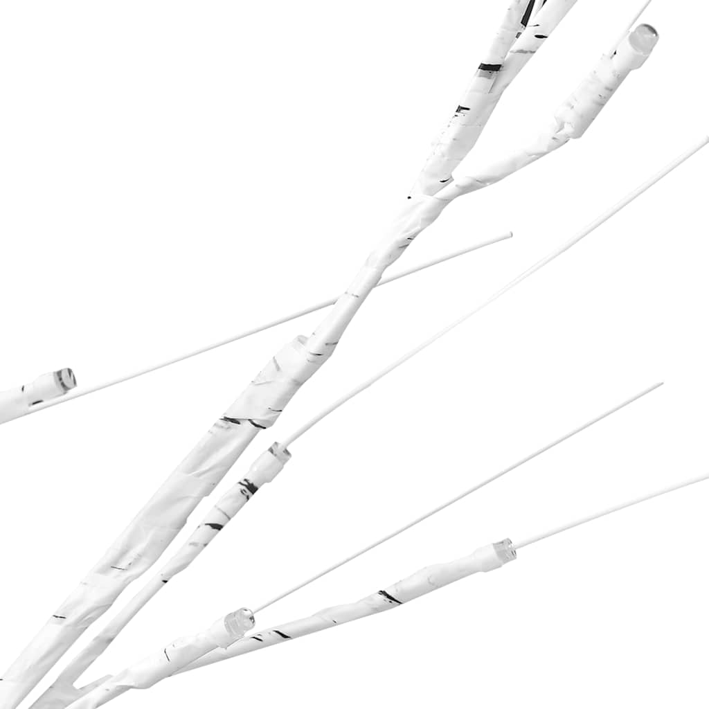LED birch warm white 128 LEDs 220 cm