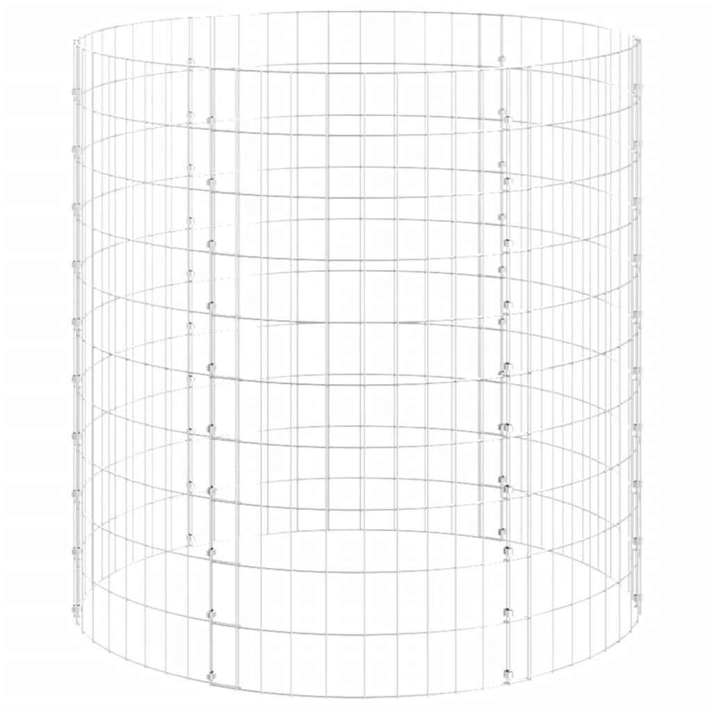 Gartenkomposter Ø100x100 cm Verzinkter Stahl