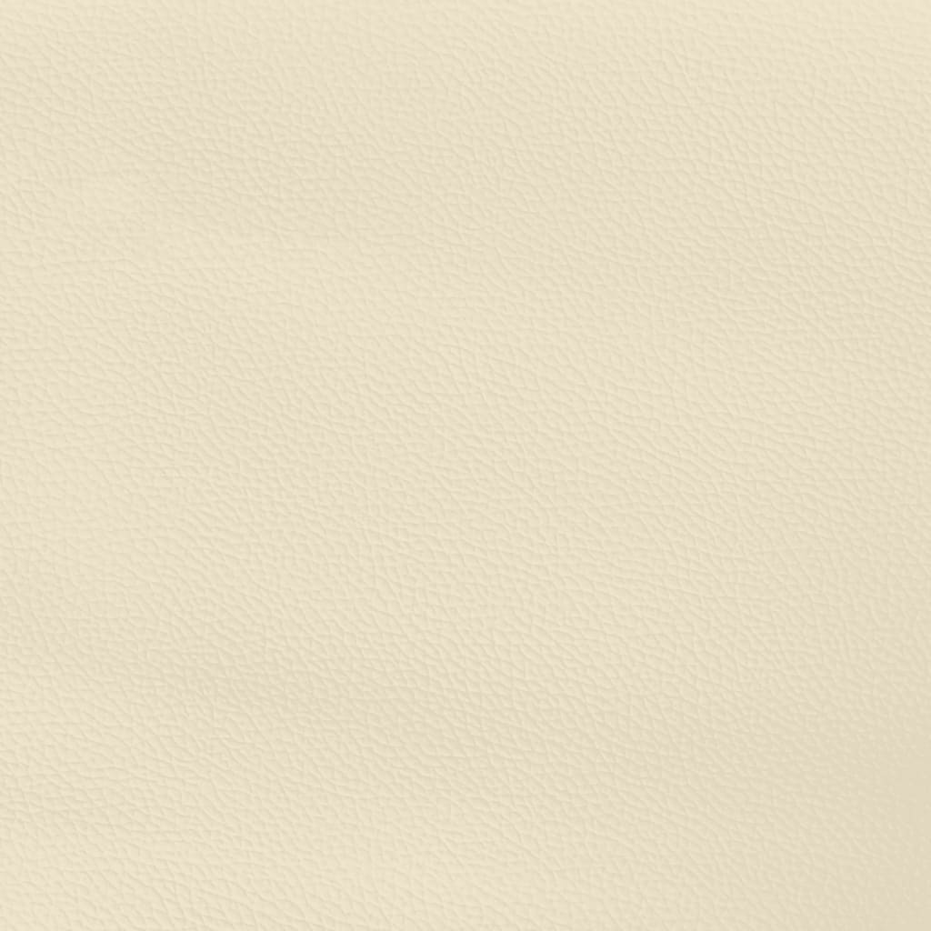 Kopfteile 2 Stk. Creme 80x5x78/88 cm Kunstleder