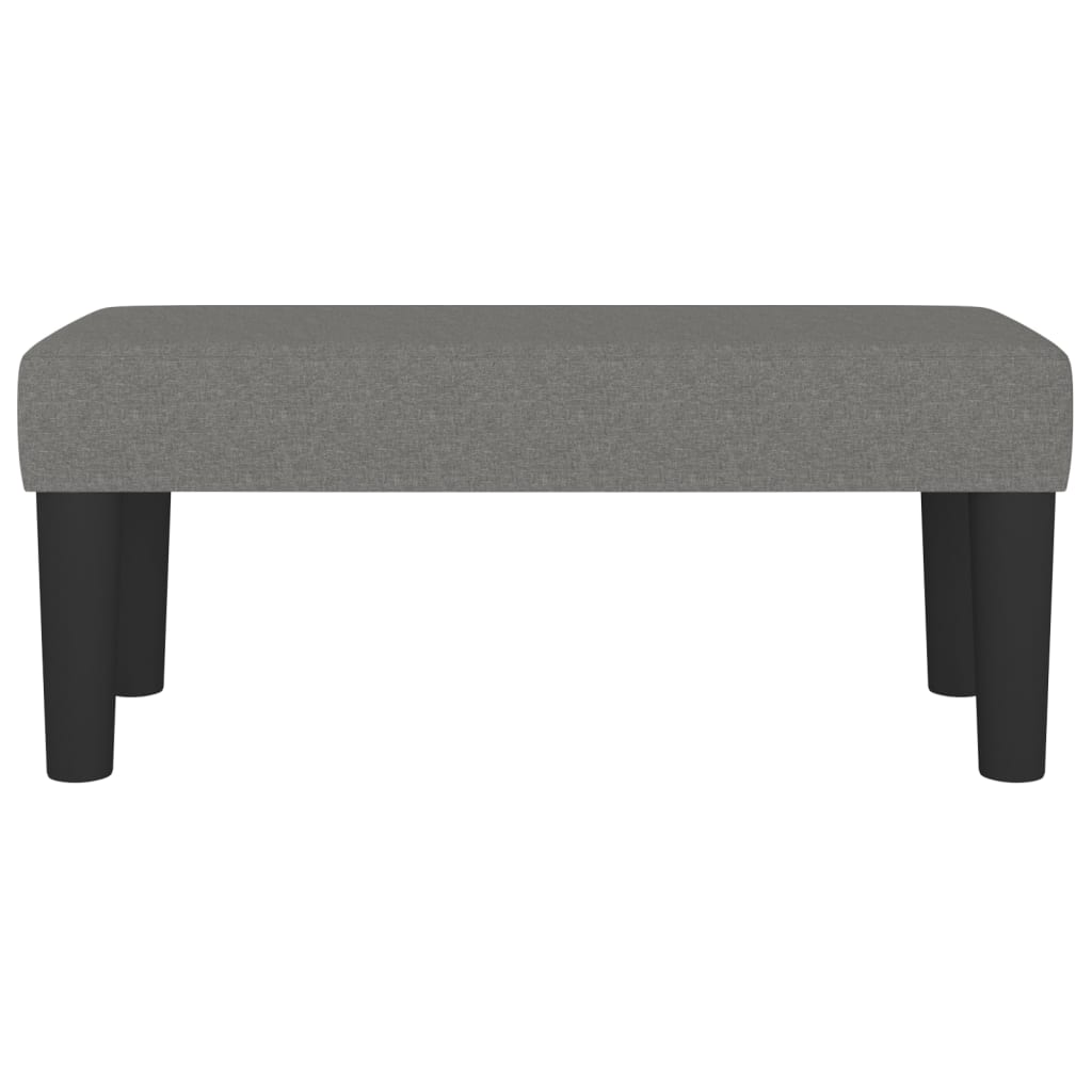 Sitzbank Dunkelgrau 70x30x30 cm Stoff