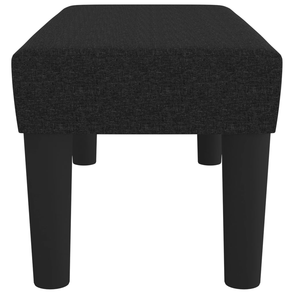 Sitzbank Schwarz 70x30x30 cm Stoff