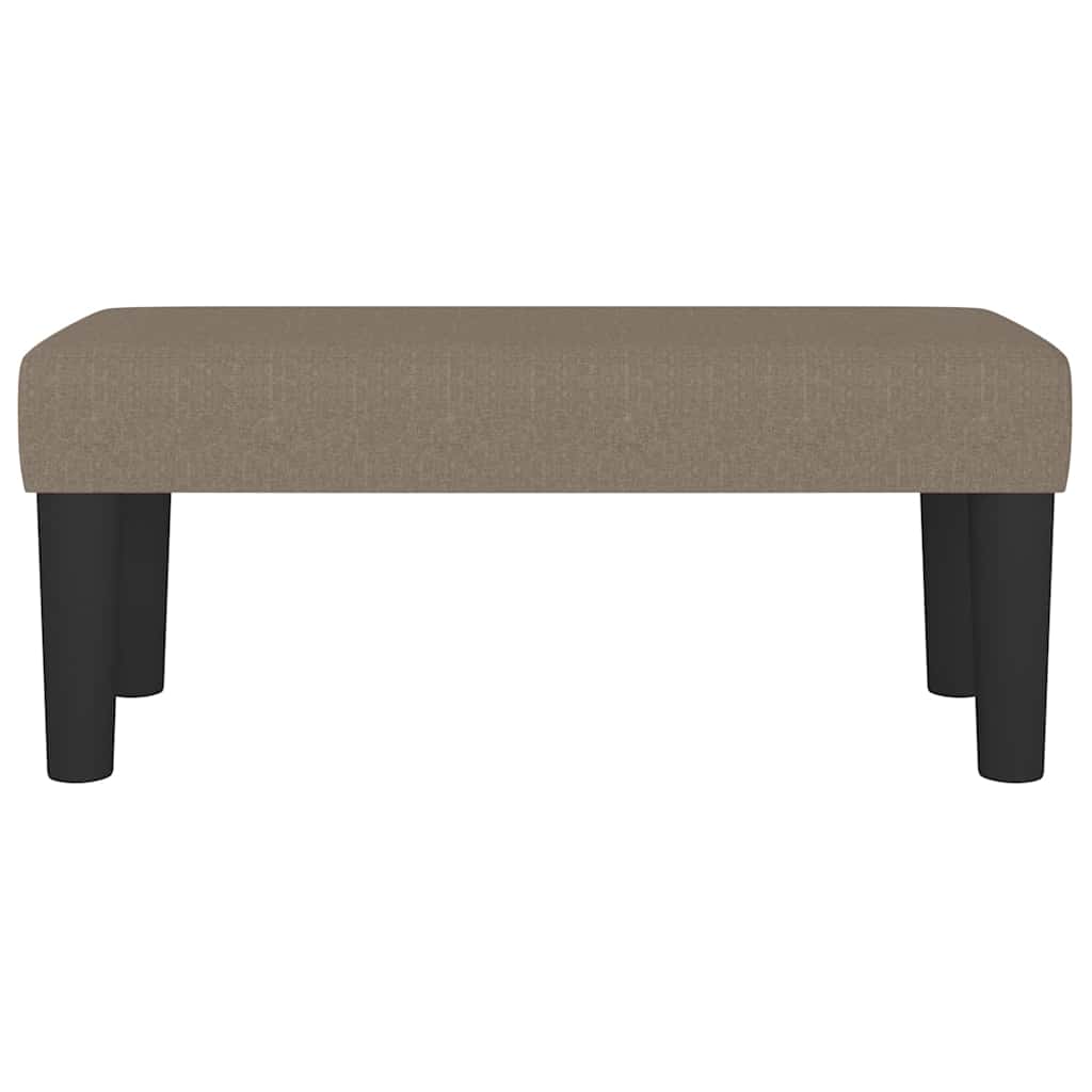 Sitzbank Taupe 70x30x30 cm Stoff