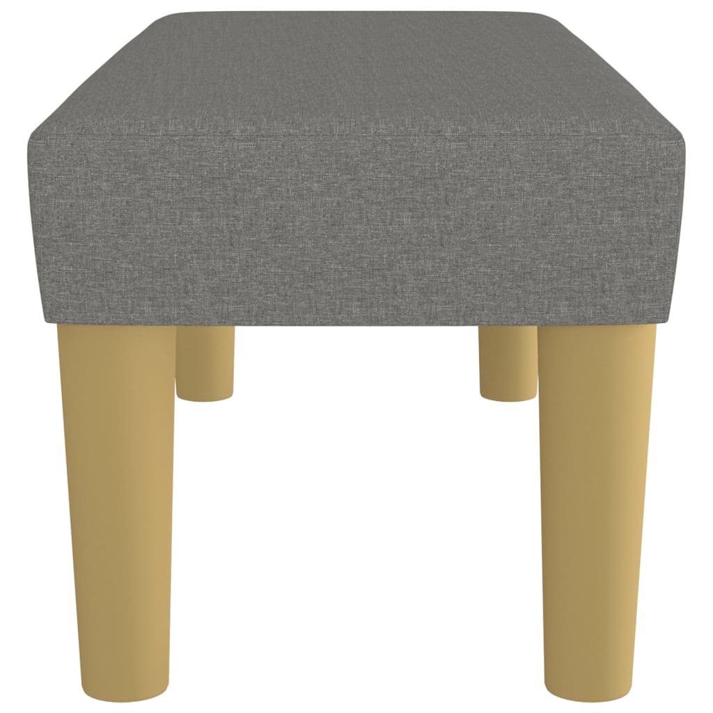 Sitzbank Dunkelgrau 70x30x30 cm Stoff