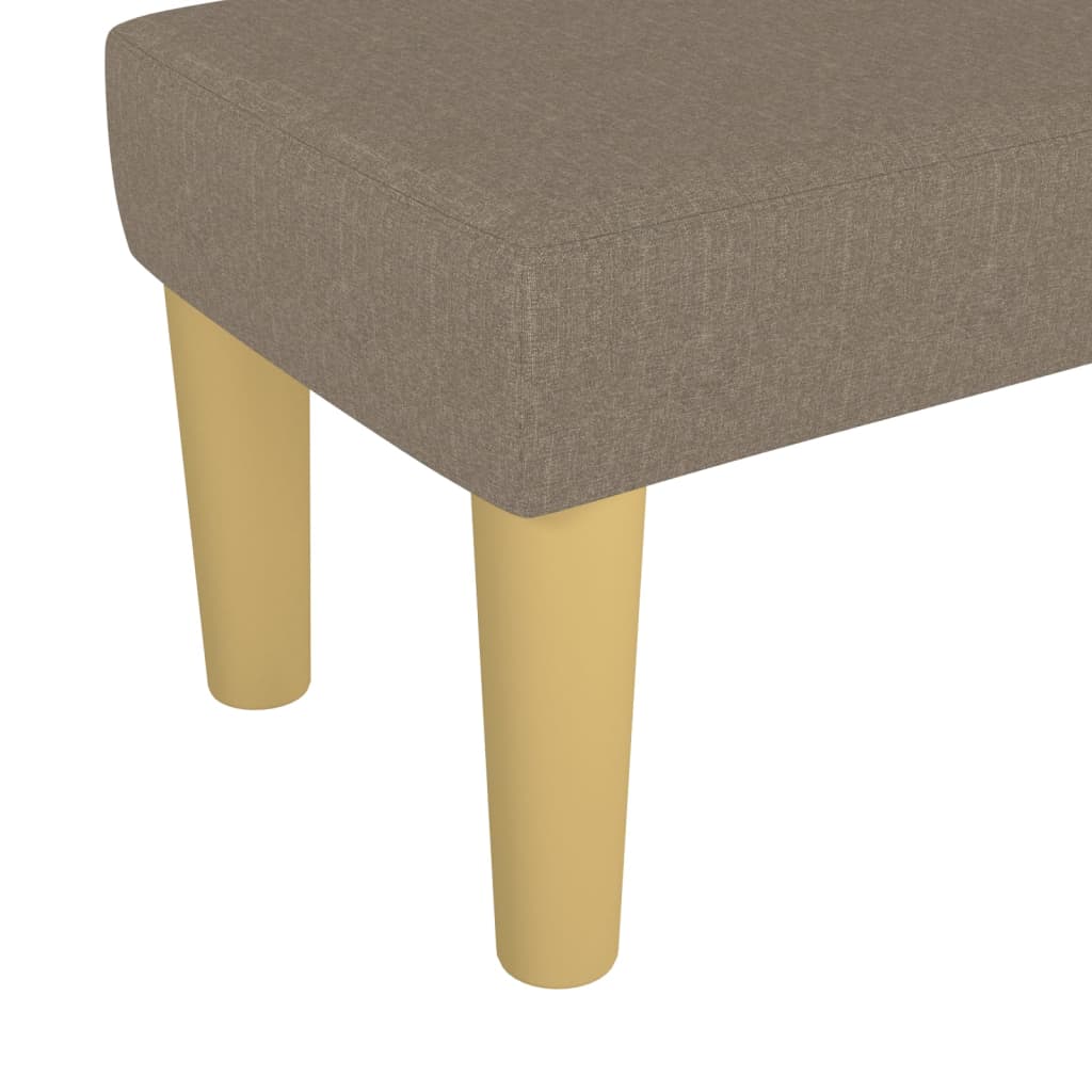 Bench Taupe 70x30x30 cm fabric