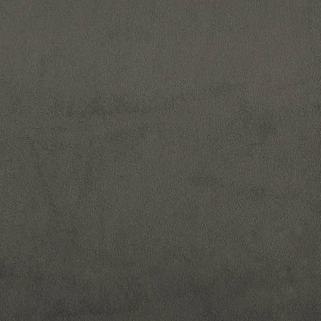 Bench dark grey 70x30x30 cm velvet