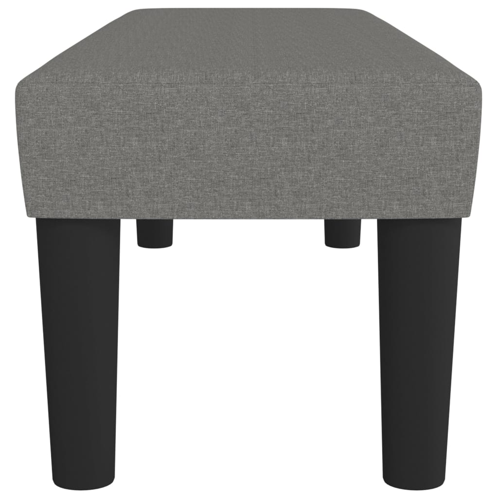 Sitzbank Dunkelgrau 100x30x30 cm Stoff