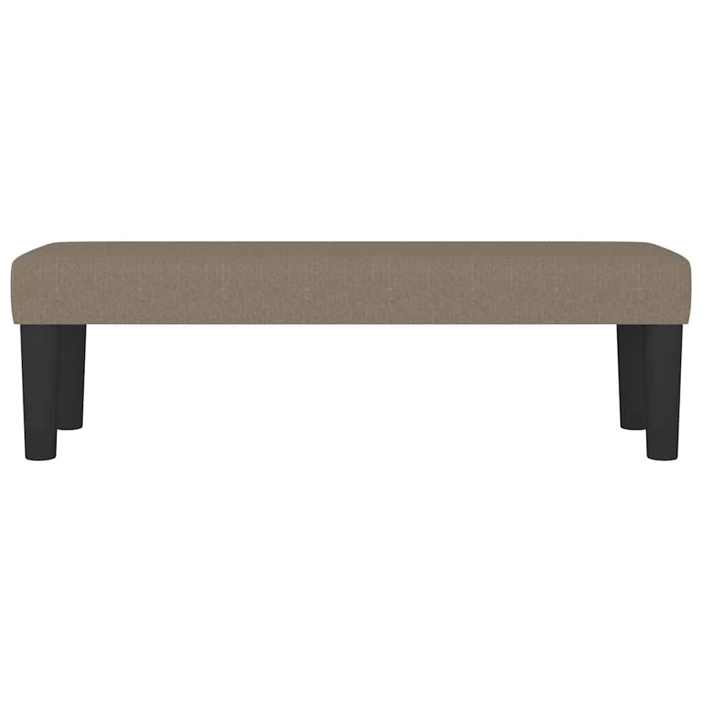 Sitzbank Taupe 100x30x30 cm Stoff
