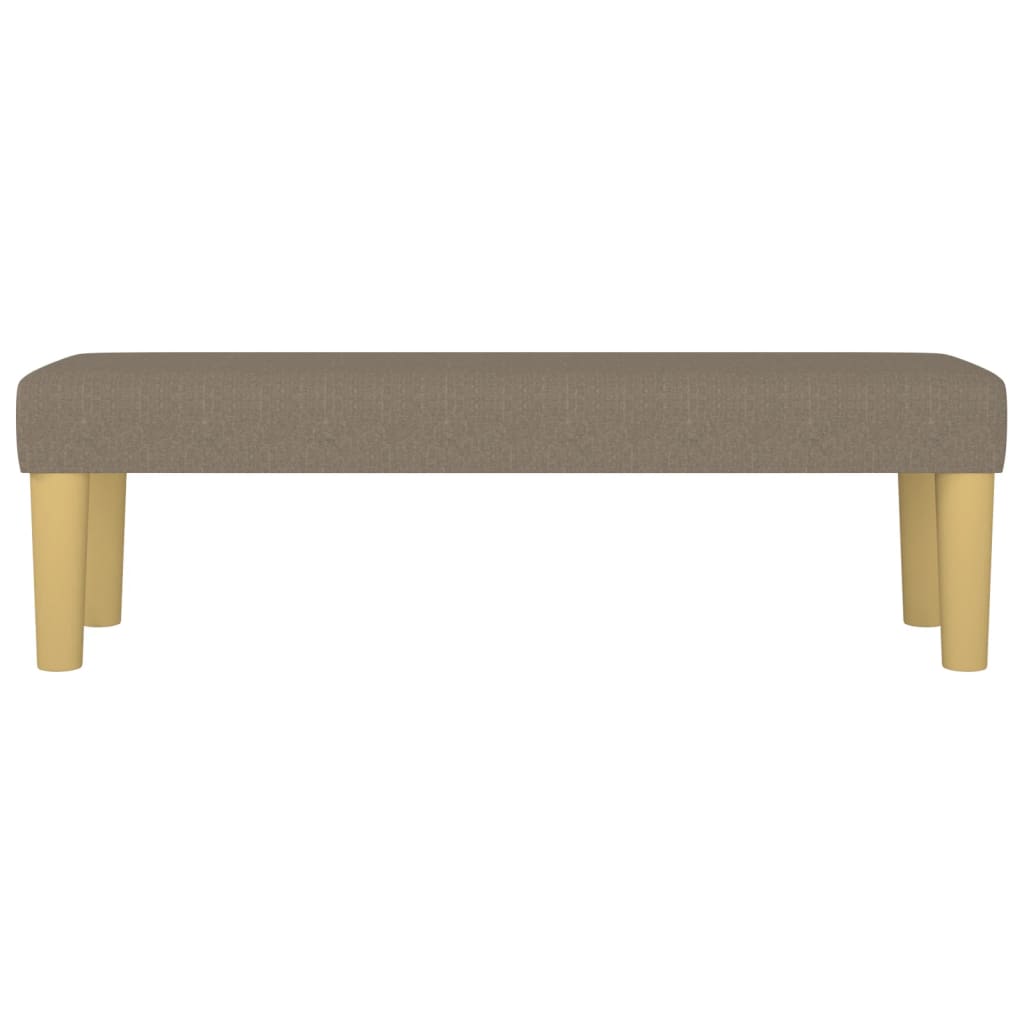 Bench Taupe 100x30x30 cm fabric