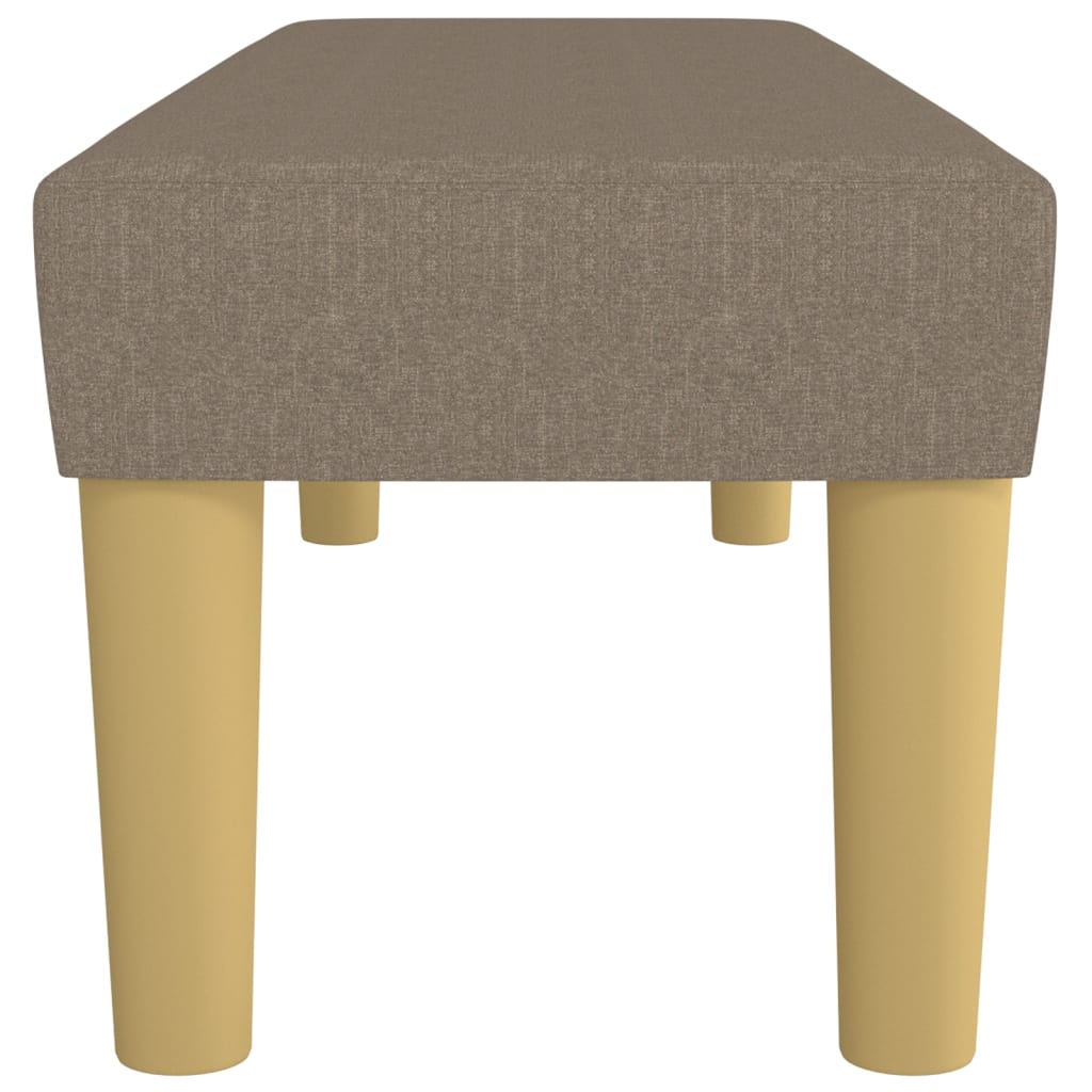 Bench Taupe 100x30x30 cm fabric