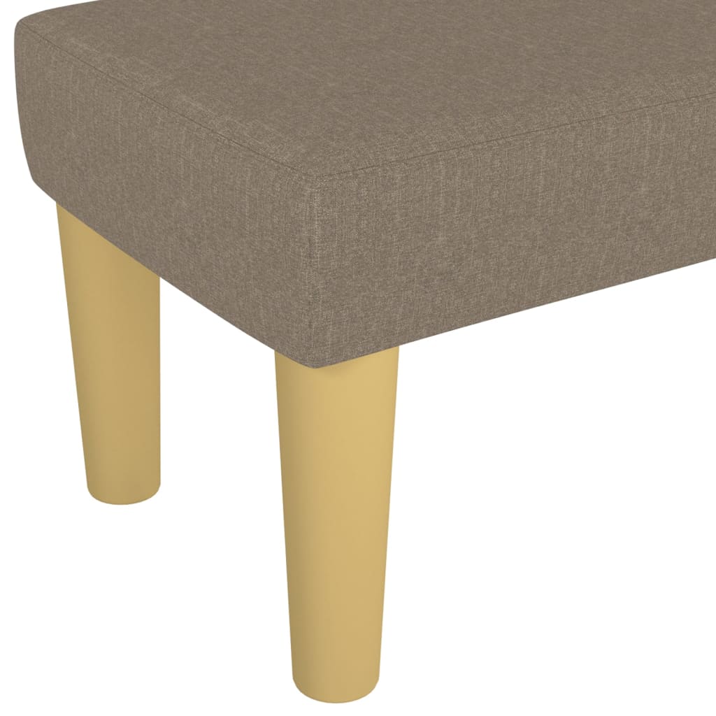 Bench Taupe 100x30x30 cm fabric