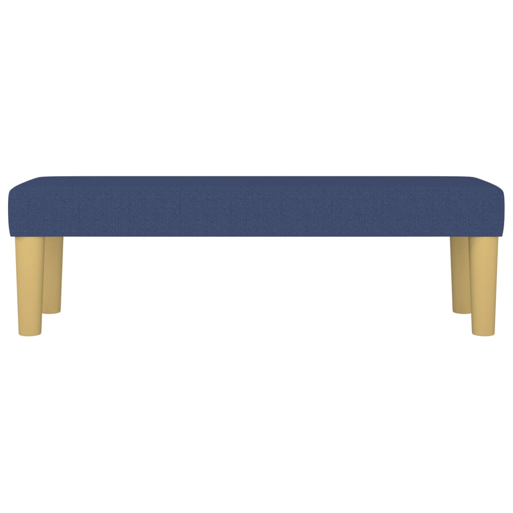 Bench Blue 100x30x30 cm fabric