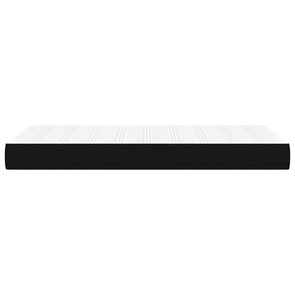 Pocket spring mattress black 80x200x20 cm fabric