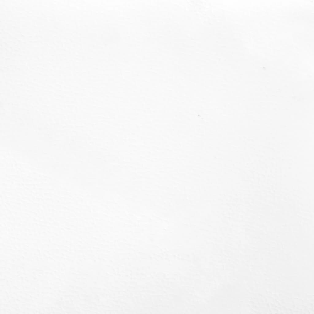 Pocket spring mattress white 90x190x20 cm artificial leather