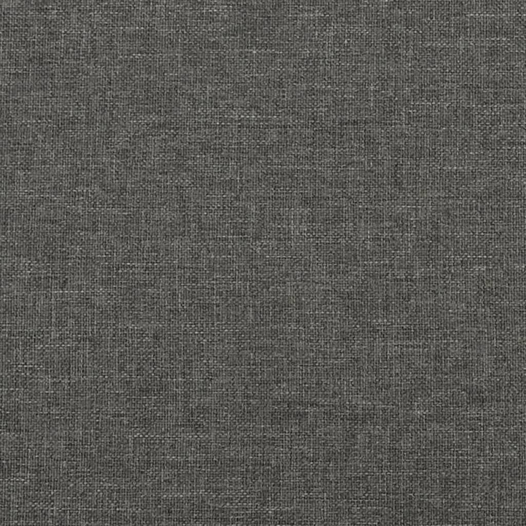 Pocket spring mattress dark grey 90x200x20 cm fabric