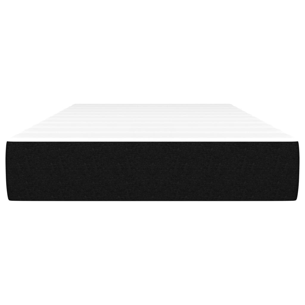 Pocket spring mattress black 90x200x20 cm fabric
