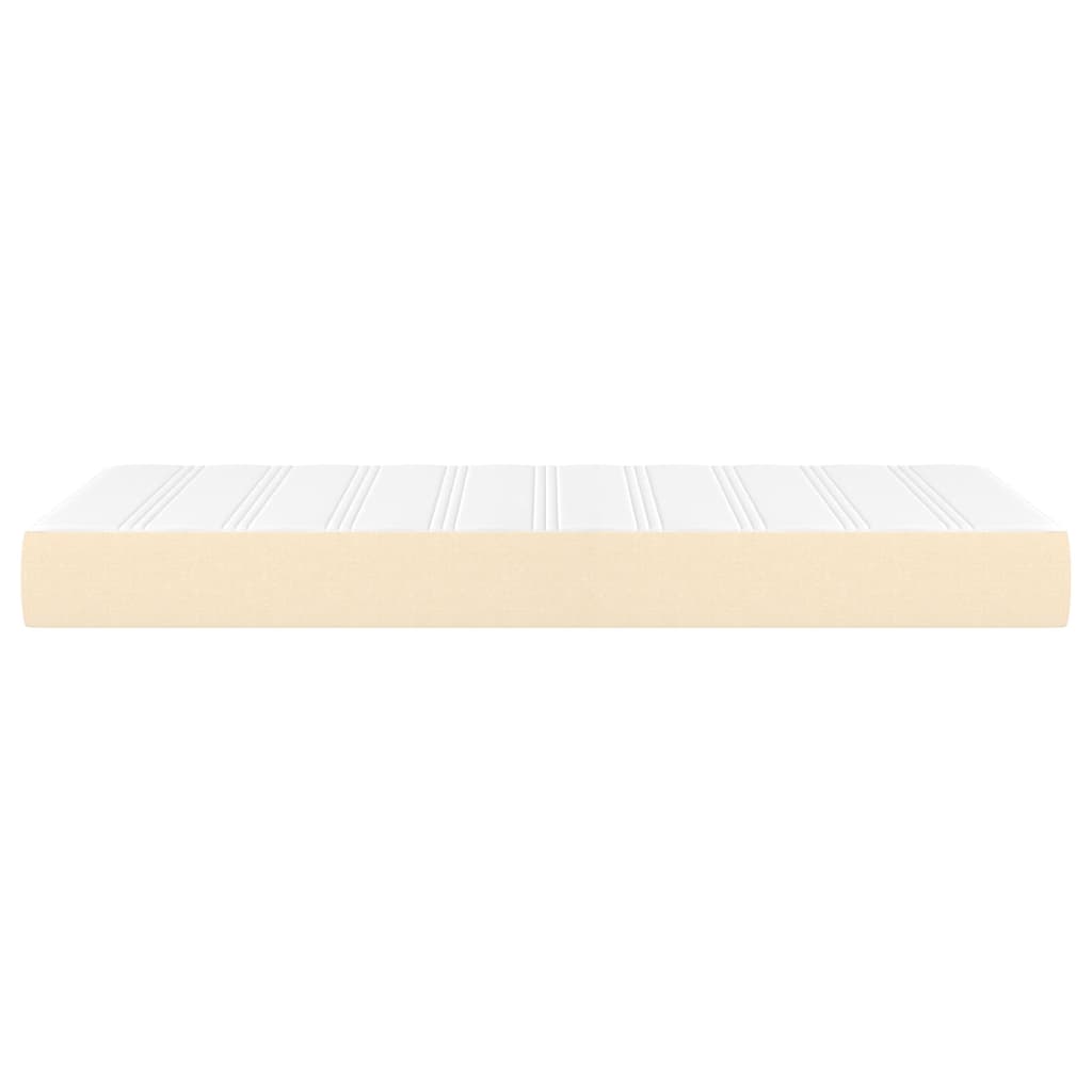 Taschenfederkernmatratze Creme 100x200x20 cm Stoff