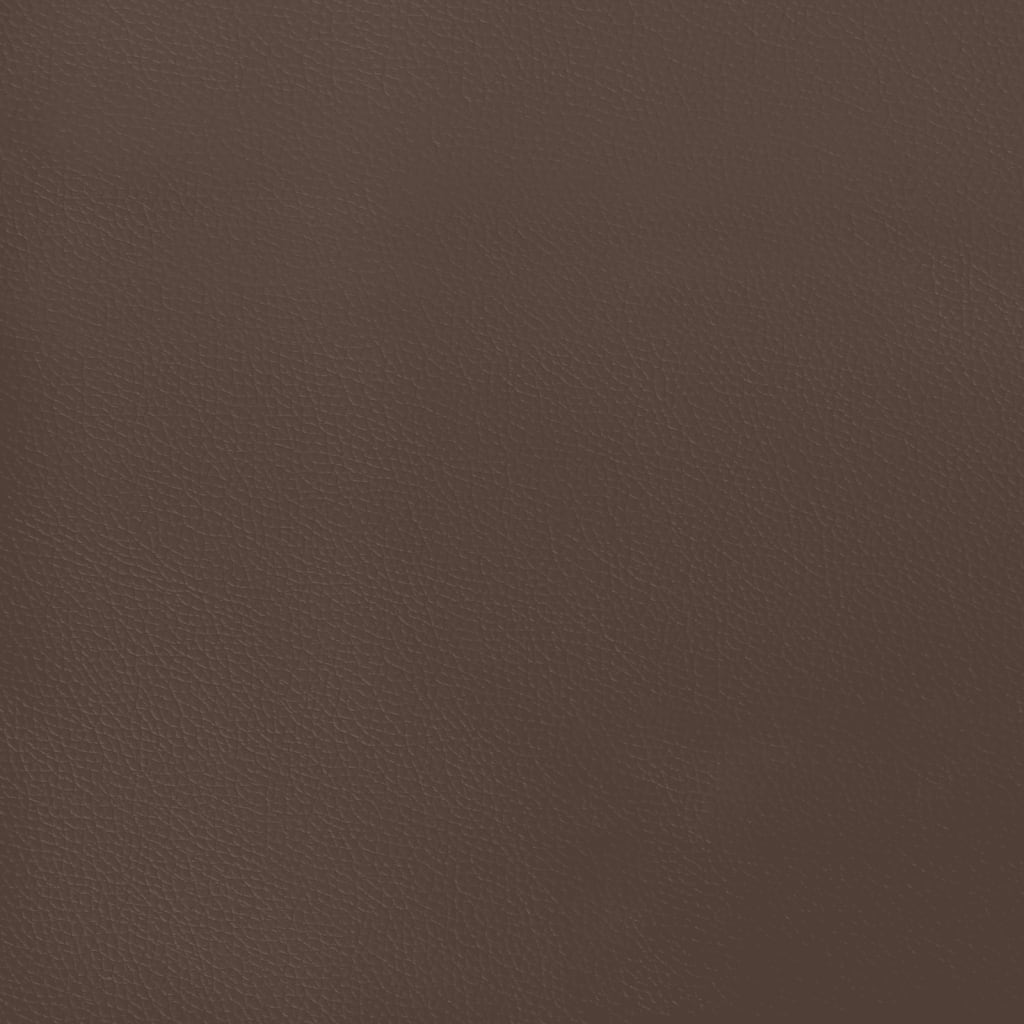 Taschenfederkernmatratze Braun 100x200x20 cm Kunstleder