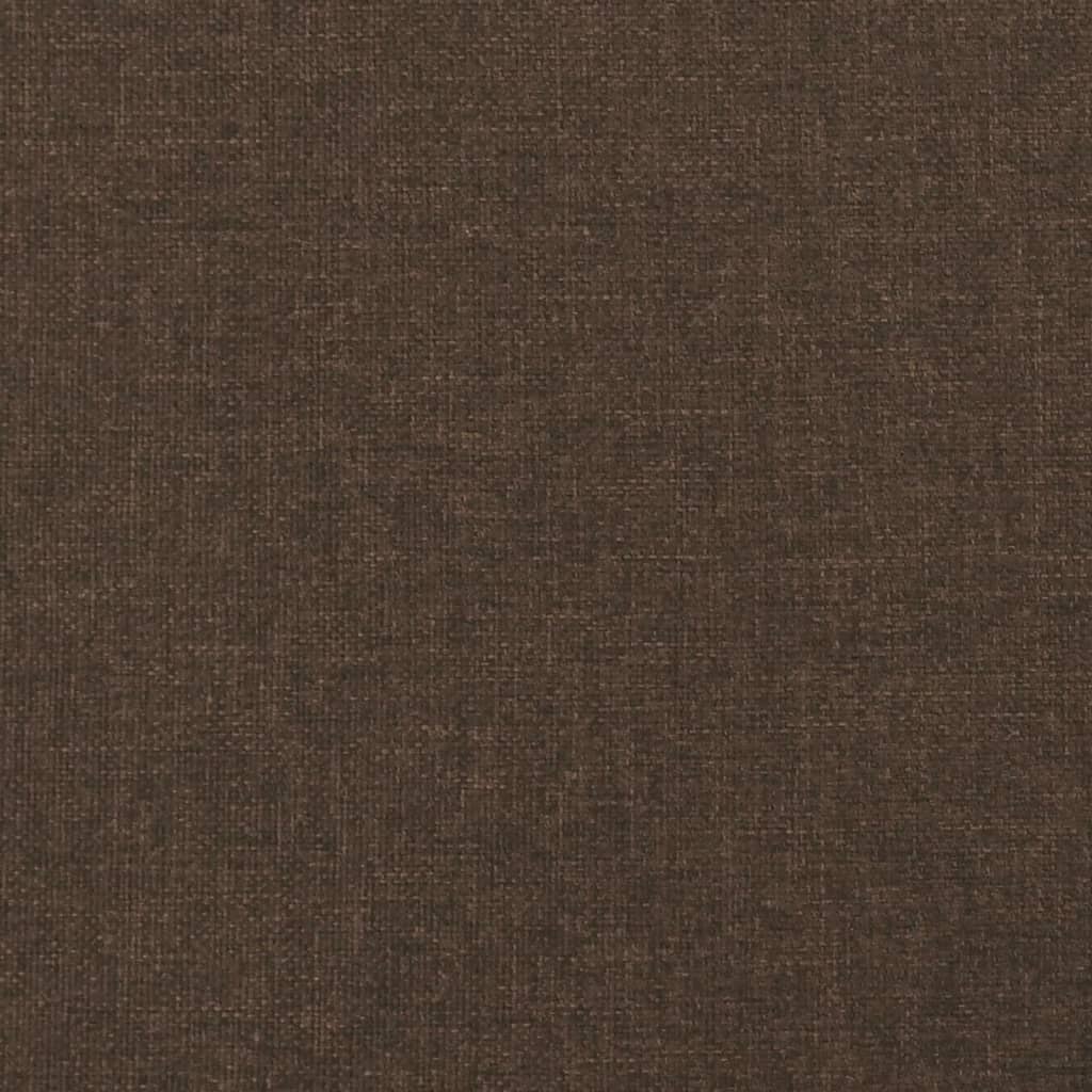 Pocket spring mattress dark brown 120x200x20 cm fabric