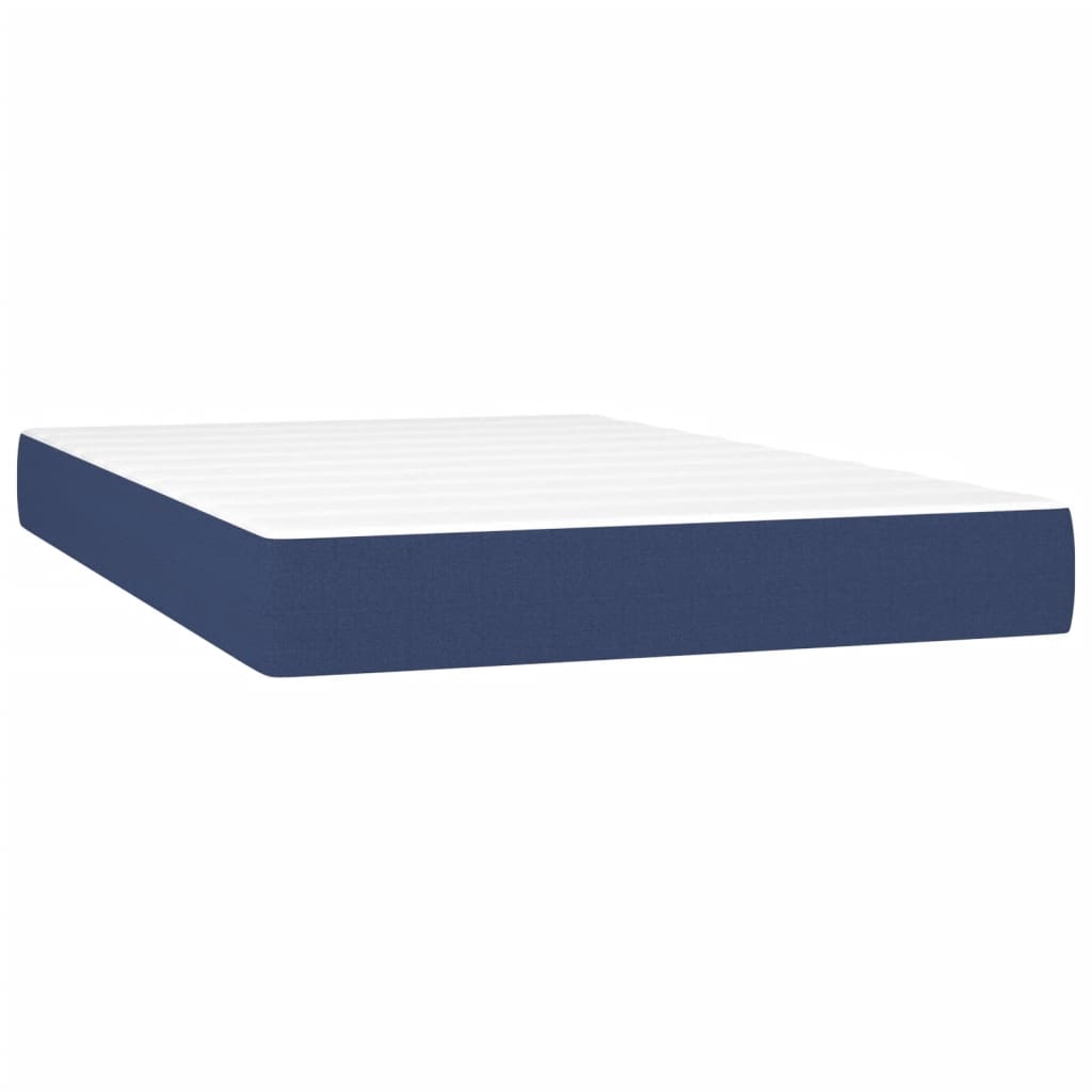 Pocket spring mattress blue 120x200x20 cm fabric