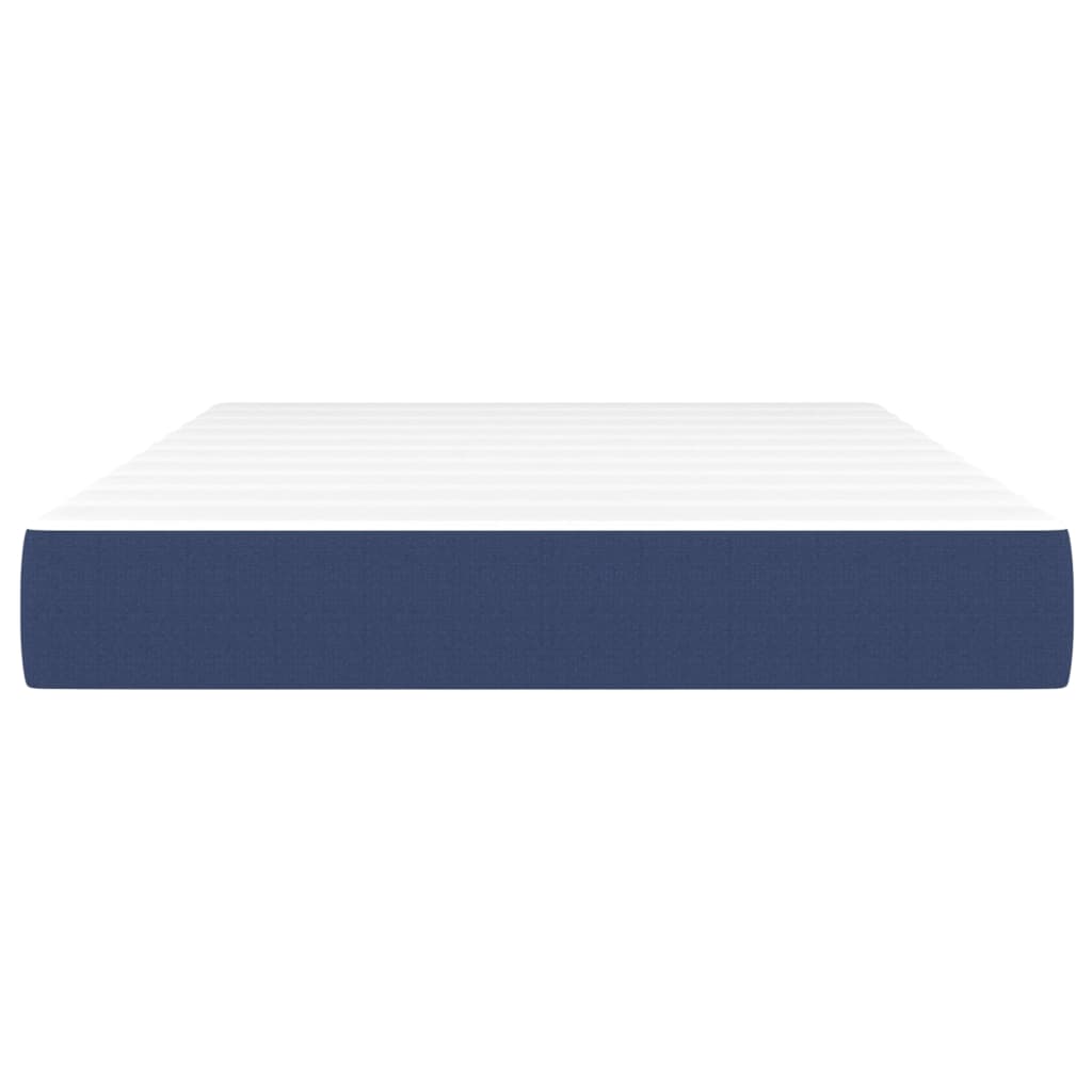 Pocket spring mattress blue 120x200x20 cm fabric