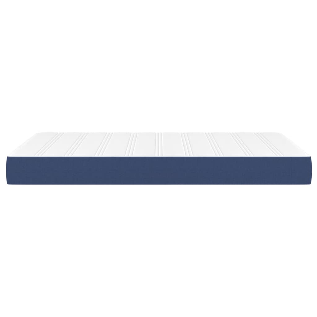 Pocket spring mattress blue 120x200x20 cm fabric
