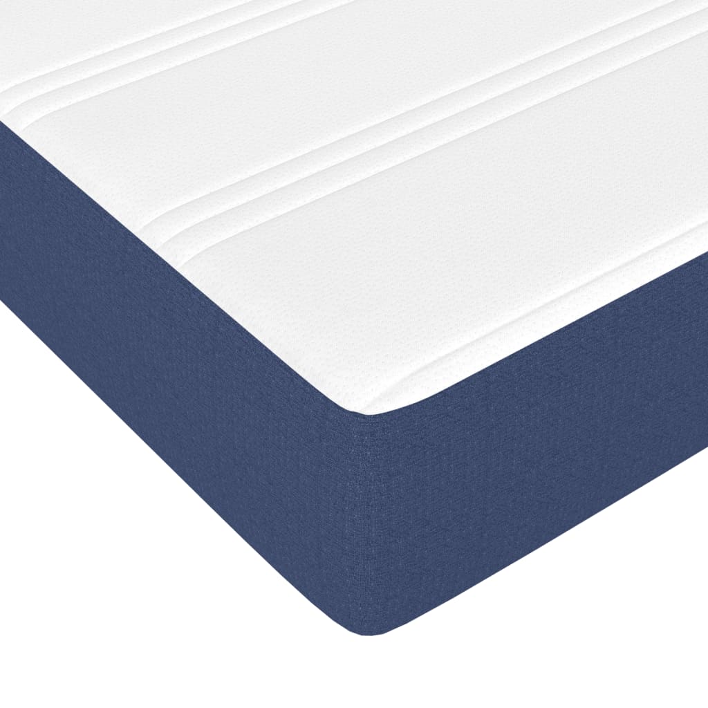 Pocket spring mattress blue 120x200x20 cm fabric