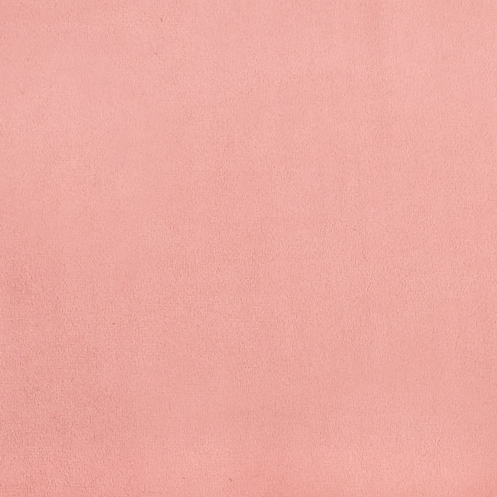 Pocket spring mattress pink 140x190x20 cm velvet