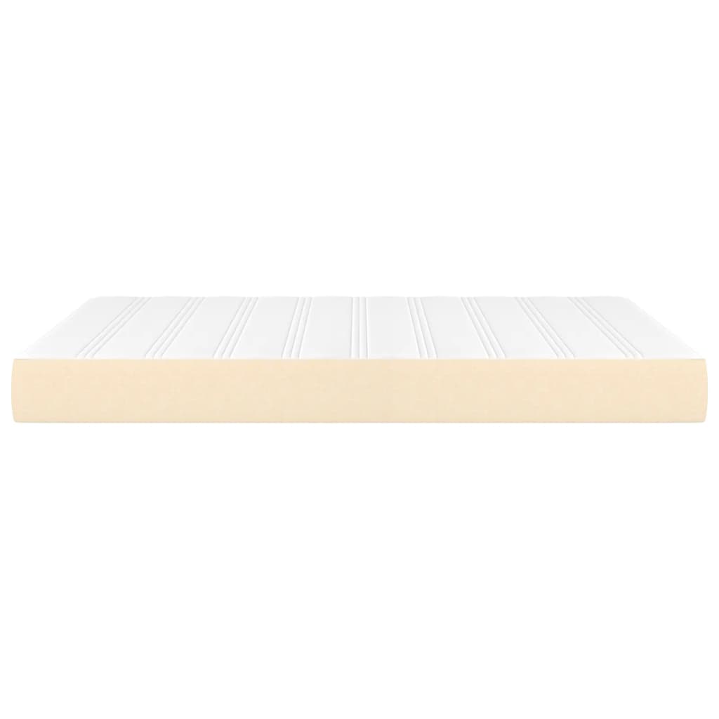 Taschenfederkernmatratze Creme 140x200x20 cm Stoff