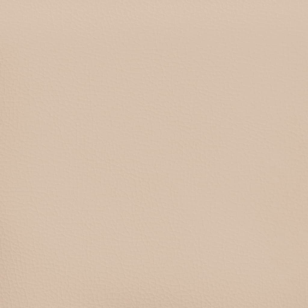 Pocket spring mattress Cappuccino 140x200x20 cm artificial leather