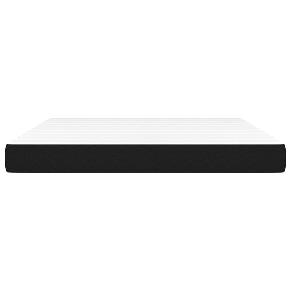 Pocket spring mattress black 180x200x20 cm fabric