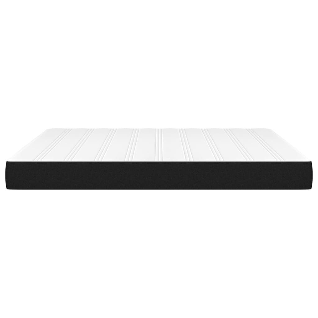 Pocket spring mattress black 180x200x20 cm fabric