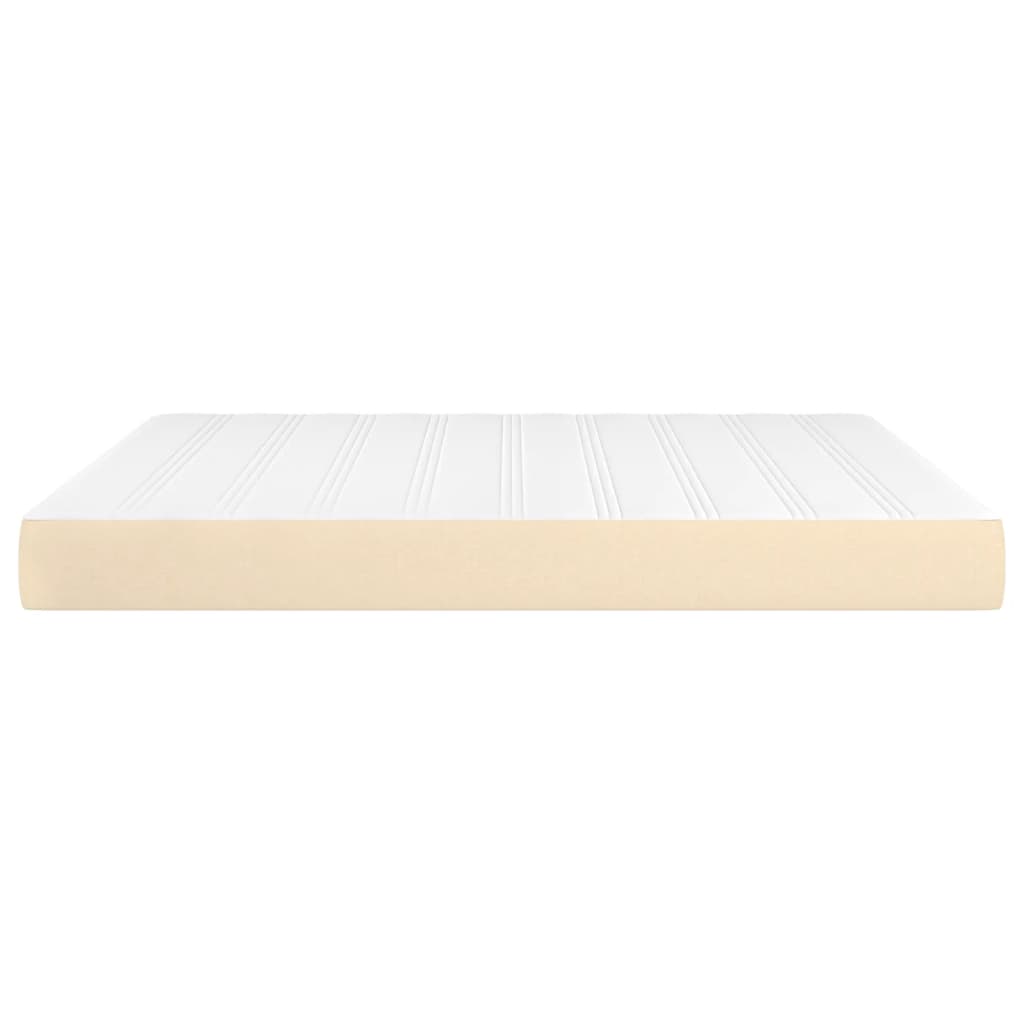 Pocket spring mattress cream 180x200x20 cm fabric