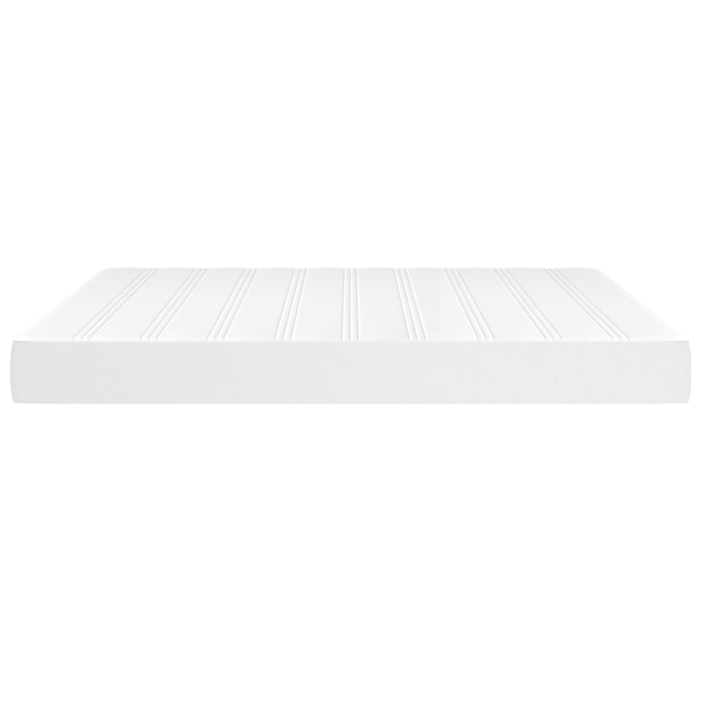 Pocket spring mattress white 180x200x20 cm artificial leather