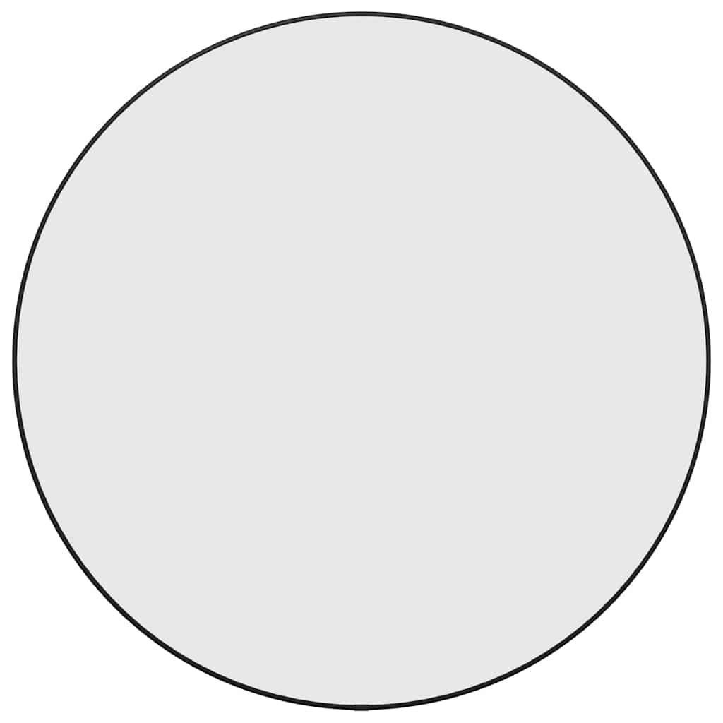 Wandspiegel Schwarz Ø 60 cm Rund