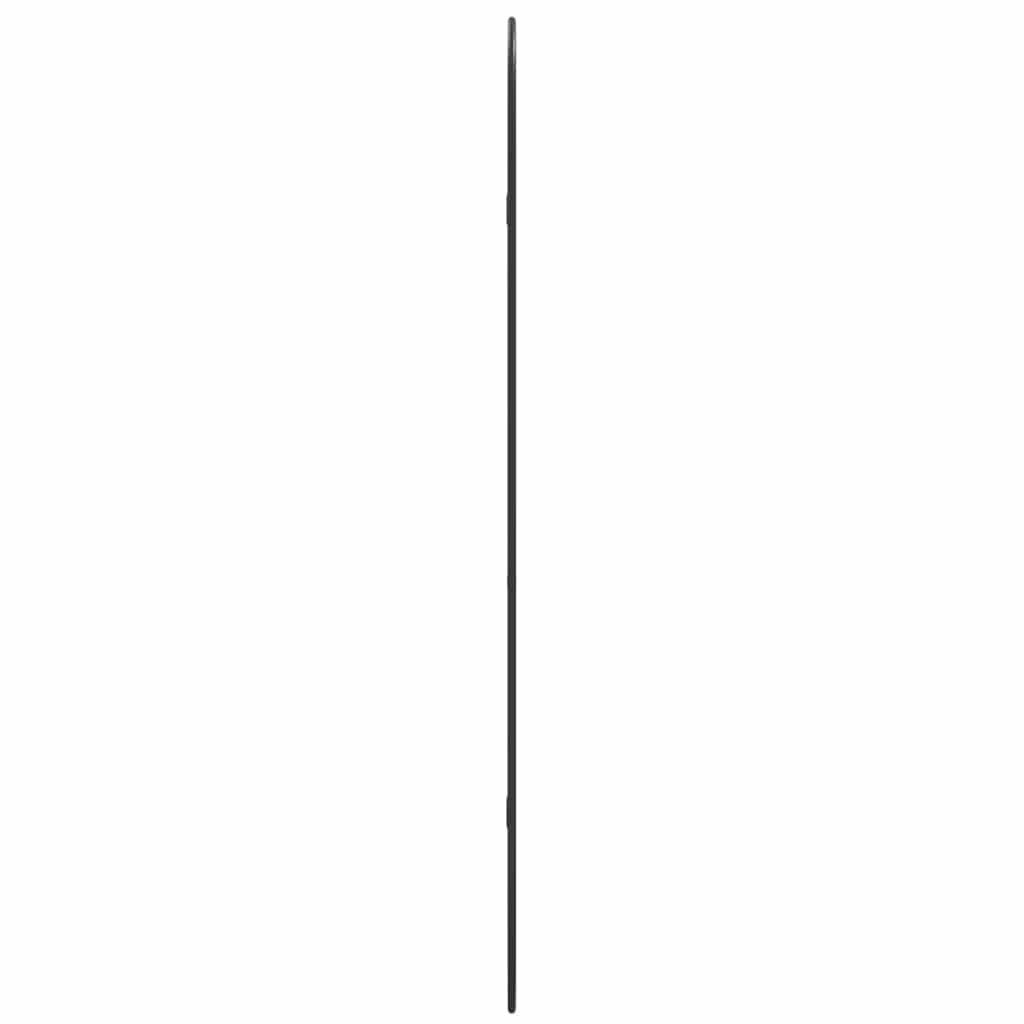 Wandspiegel Schwarz 100x45 cm Oval