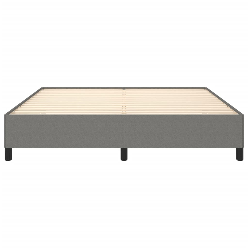 Bettgestell ohne Matratze Dunkelgrau 180x200 cm Stoff