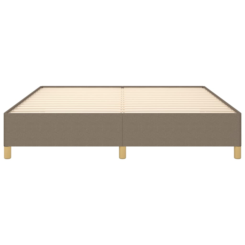 Bed frame without mattress Taupe 180x200 cm fabric