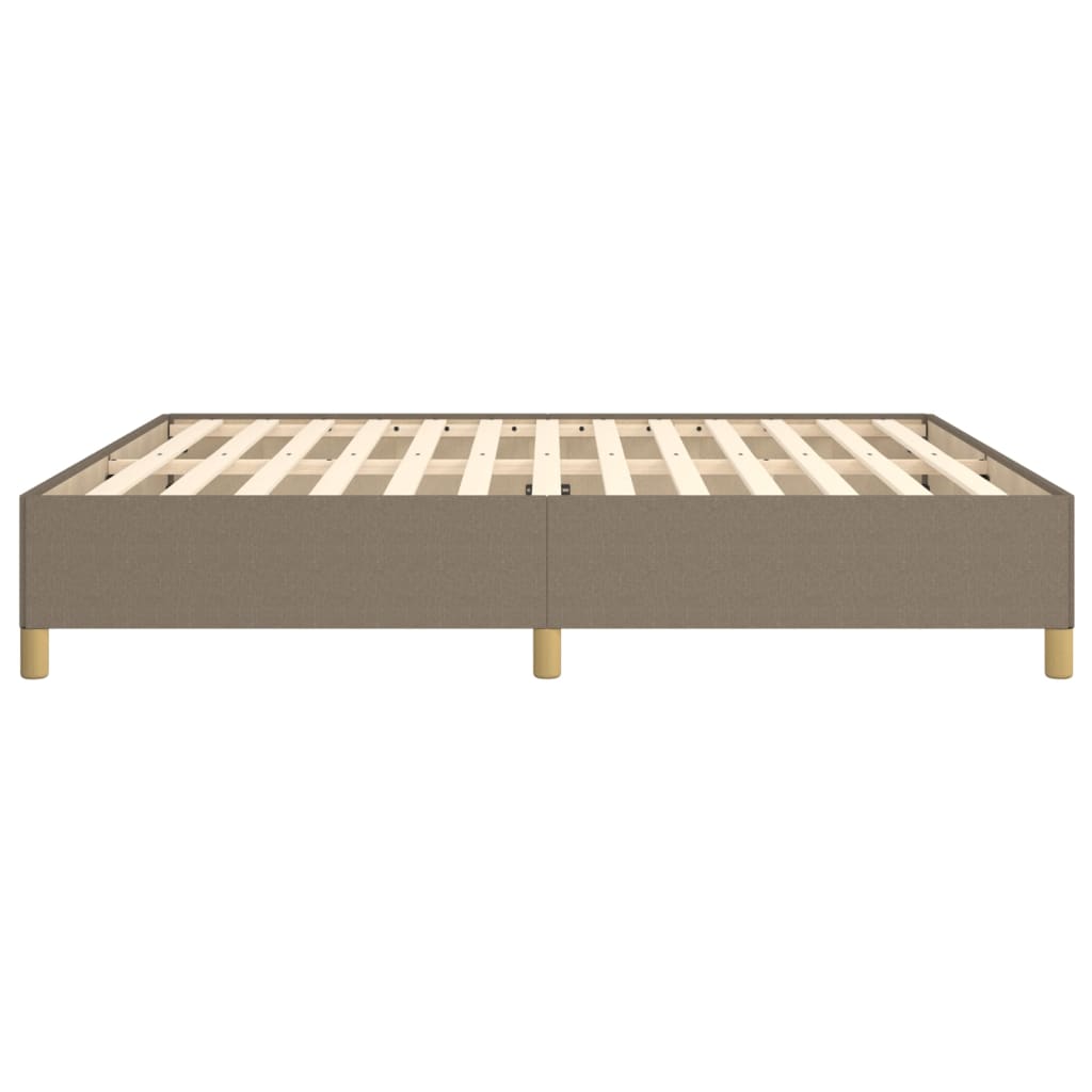 Bed frame without mattress Taupe 180x200 cm fabric