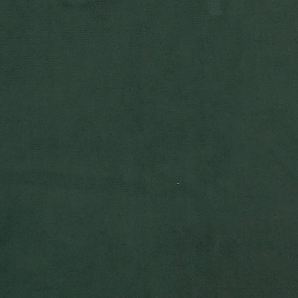 Bettgestell ohne Matratze Dunkelgrün 200x200 cm Samt