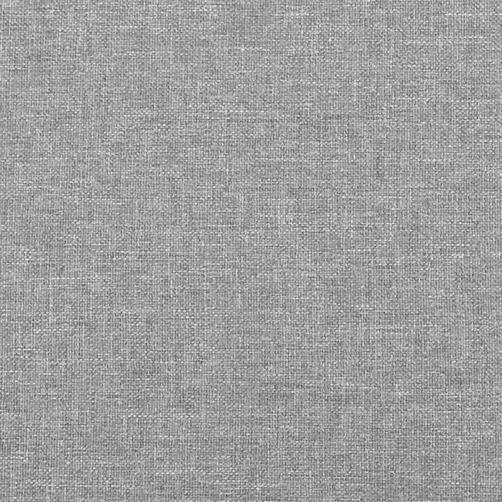 Bettgestell ohne Matratze Hellgrau 200x200 cm Stoff