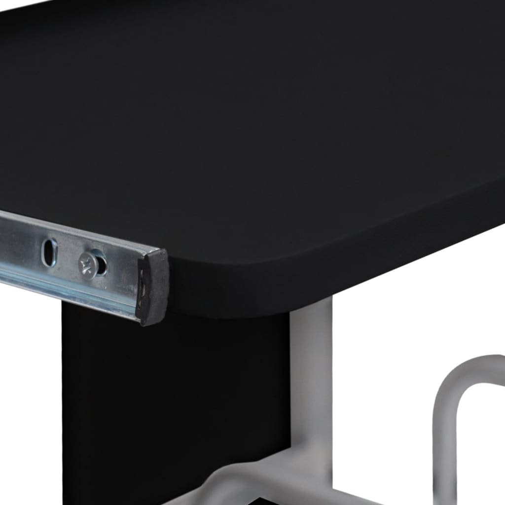 Computer desk black 110x52x88.5 cm wood-based material