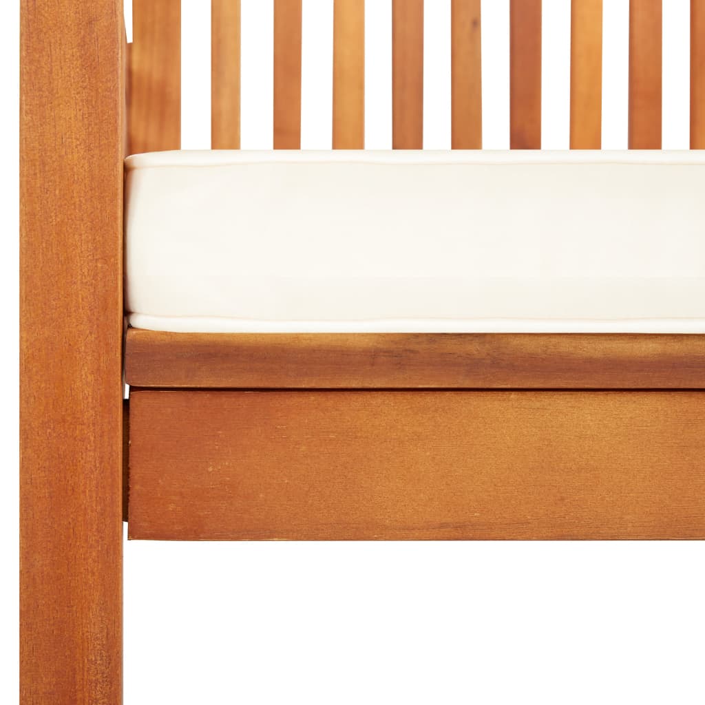 Garden dining chairs with cushions 8 pcs. Solid acacia wood