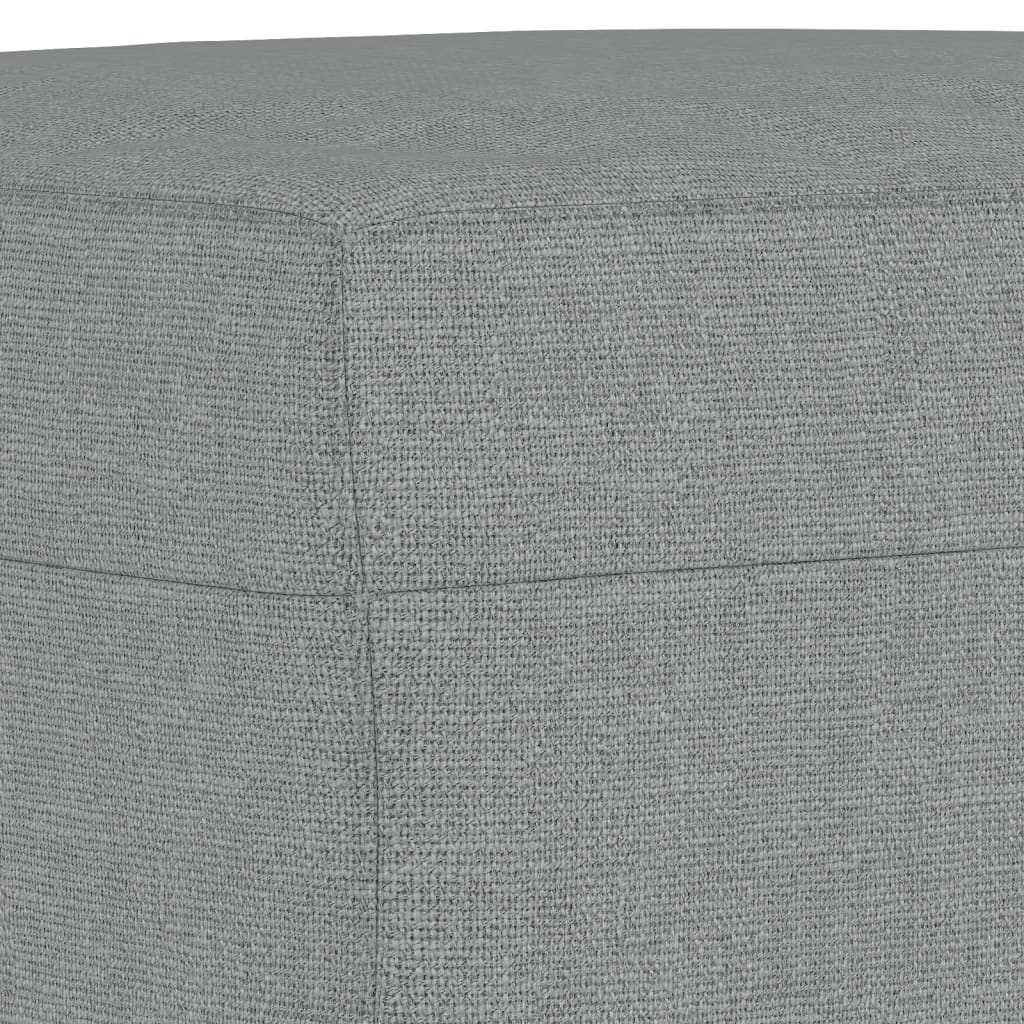 Fußhocker Hellgrau 60x50x41 cm Stoff