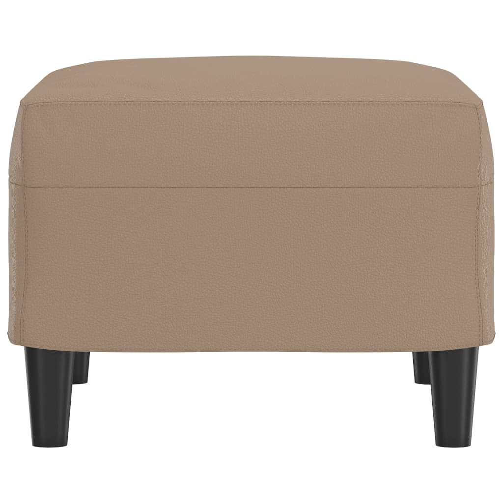 Fußhocker Cappuccino-Braun 60x50x41 cm Kunstleder